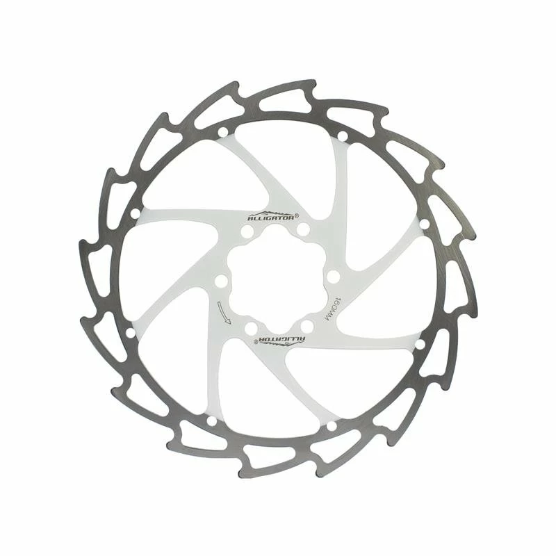 Alligator Bremsscheibe Windcutter - Weiß / Silber 1 Alligator Bremsscheibe Windcutter - Weiß / Silber