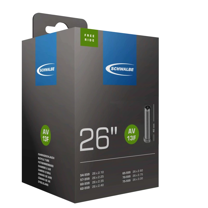 Schwalbe Schlauch Nr. 13F (AV 40mm) Freeride - 26" 1 Schwalbe Schlauch Nr. 13F (AV 40mm) Freeride - 26"