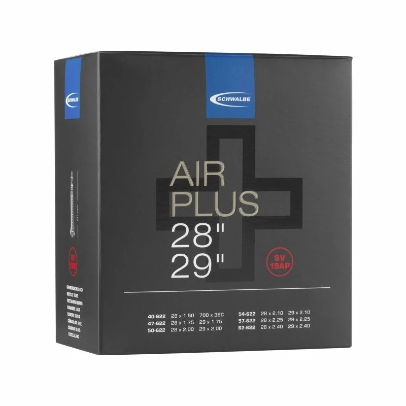 Schwalbe Schlauch Nr. 19 AIR PLUS (SV 40mm) - 28" / 29" 1 Schwalbe Schlauch Nr. 19 AIR PLUS (SV 40mm) - 28" / 29"