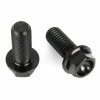 Tuning Bikes Titan Schrauben - Flacher Sechskant Mit Bund - Schwarz