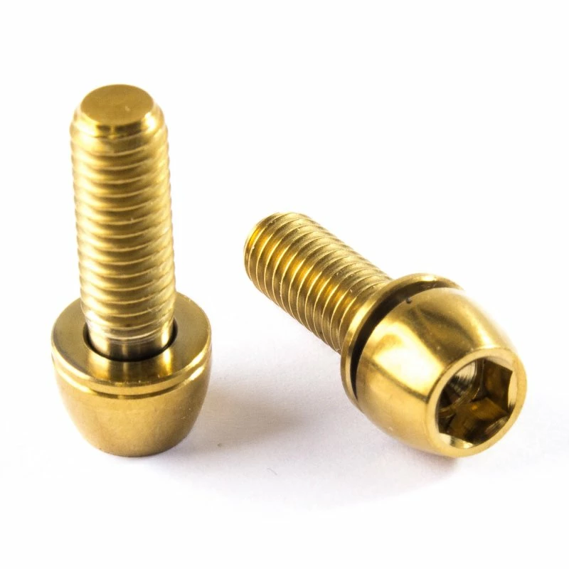Tuning Bikes Titan Schrauben - Innensechskant Konischer Kopf - Mit Unterlegscheibe - Gold Nitriert 1 Tuning Bikes Titan Schrauben - Innensechskant Konischer Kopf - Mit Unterlegscheibe - Gold Nitriert