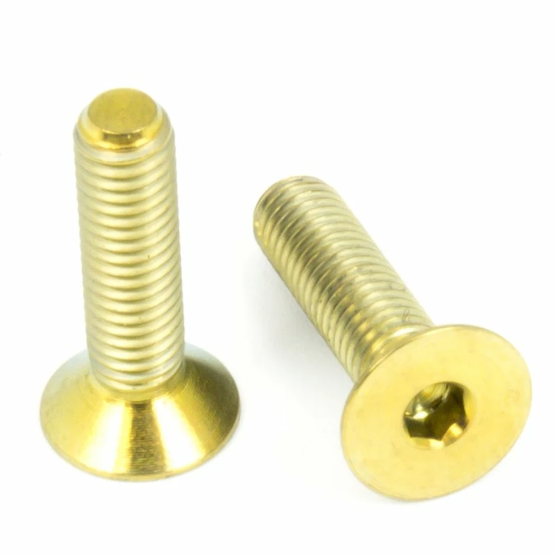 Tuning Bikes Titan Schrauben - Innensechskant Senkkopf - Gold Nitriert 1 Tuning Bikes Titan Schrauben - Innensechskant Senkkopf - Gold Nitriert